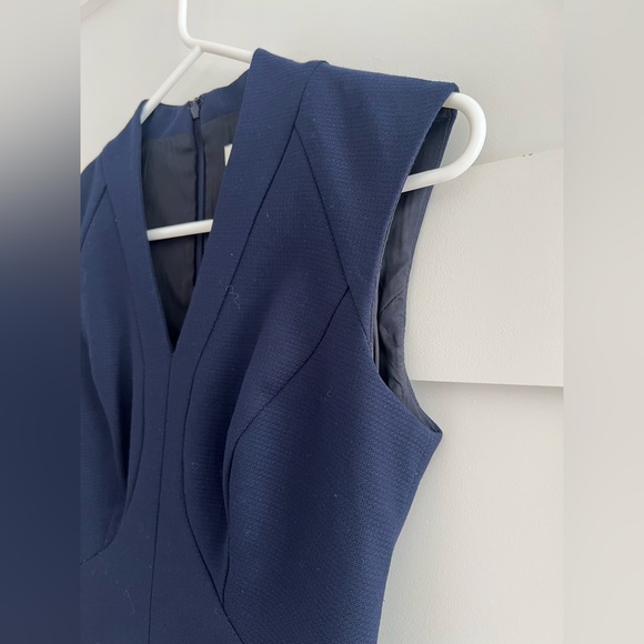Reiss Delo navy tailored sheath dress size 0 - Picture 7 of 11